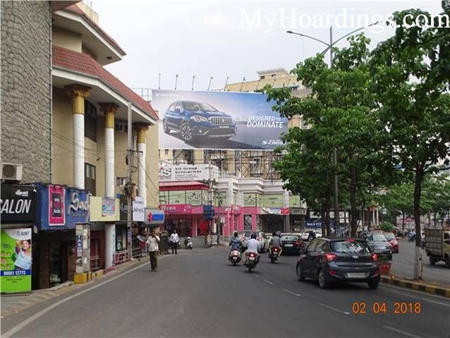 OOH Advertising Hyderabad, Outdoor publicity companies, Hoardings Agency in Raj Bhavan Rd Suzuki Showroom Hyderabad